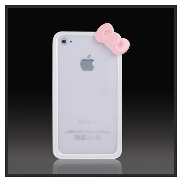 Bumper Hello Kitty Branca com Laço Rosa