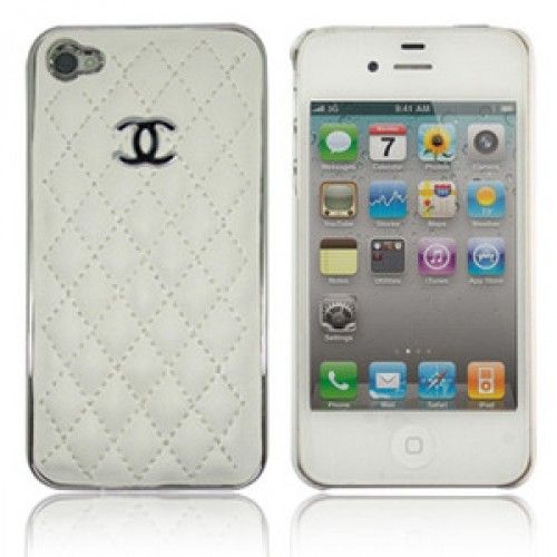 Case chanel branca com a prateado